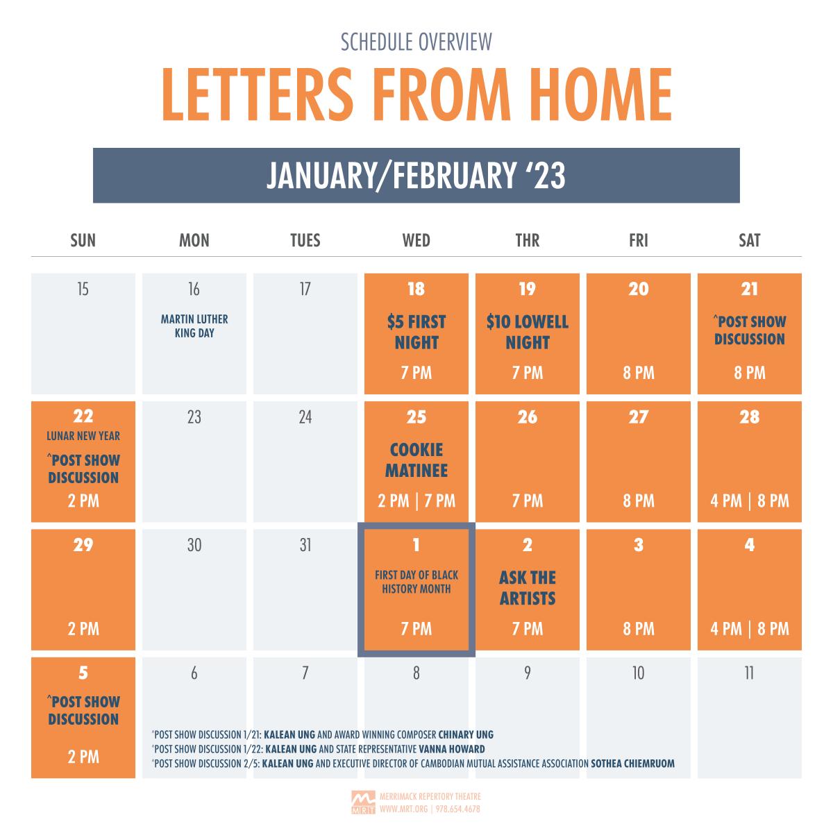 Letters from Home Merrimack Repertory Theatre