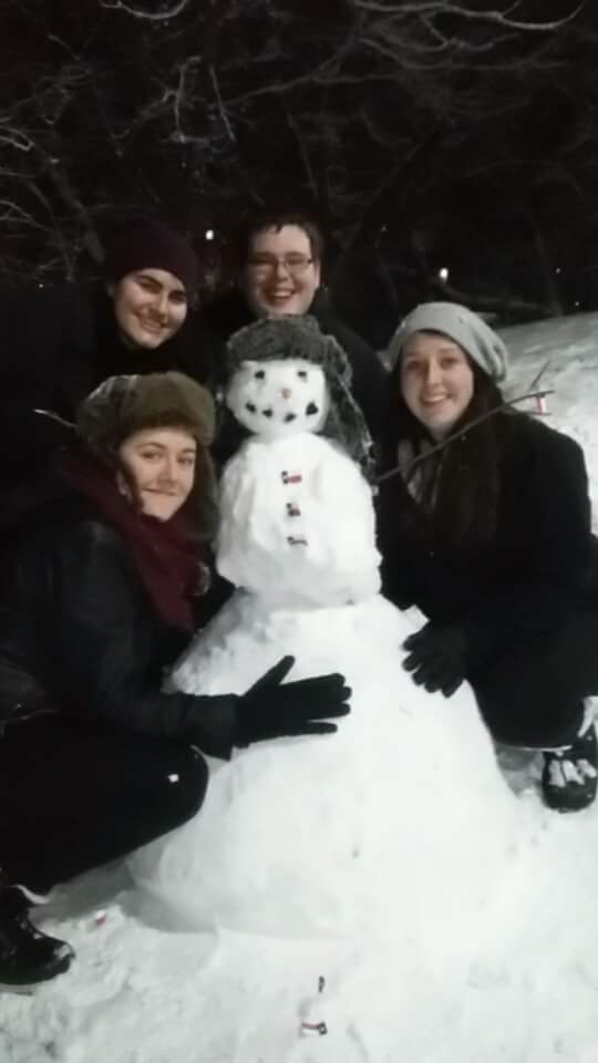 2015-16 MRT Apprentices building a snowman